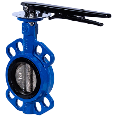 Затвор дисковый Ridval тип RVB 01 DN050 PN16,корпус чугун, диск чугун,EPDM СИНИЙ