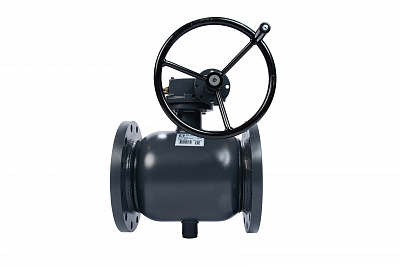 065N0376GR RJIP Premium Кран шаровой FF DN400 PN25 WG (фланцевый, с редуктором, С/П), Ридан